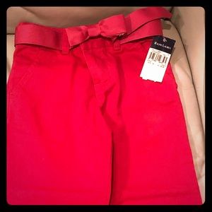 Girls Ralph Lauren red pants-Size 6-NWT